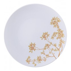 Prato 28cm Raso Amarilis Porcelana Decorada Tramontina